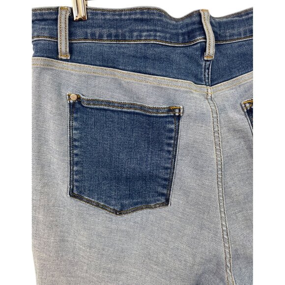 Judy Blue Color Block Denim Shorts Womens Size 2XL - Picture 5 of 9